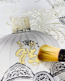 China White In Champagne & Gold Limited Edition Artwork