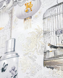 China White In Champagne & Gold Limited Edition Artwork
