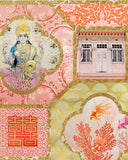 Chinoiserie In Gold & Blush Pinks Limited Edition Artwork