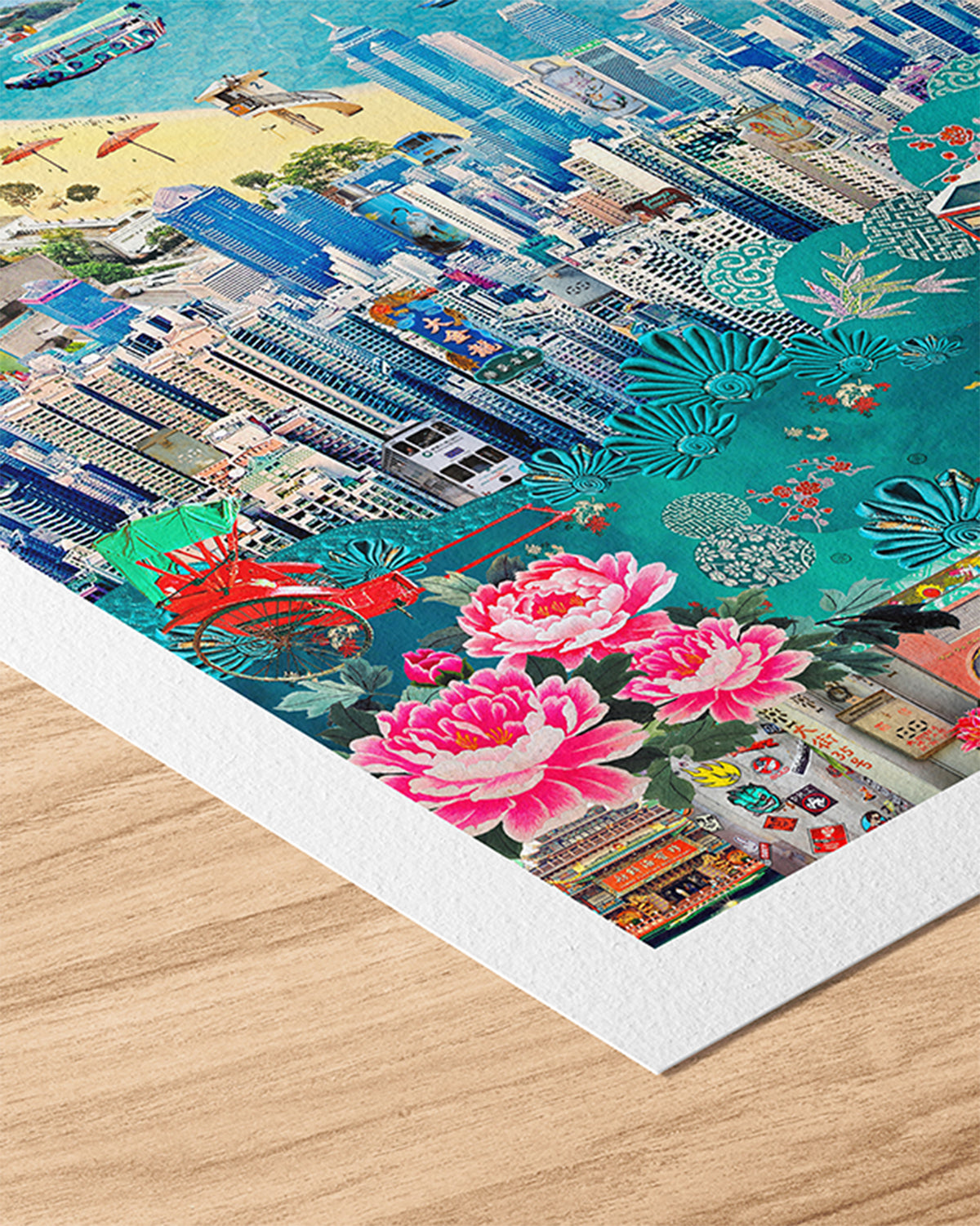 Detail of the print for We Love Hong Kong Artwork