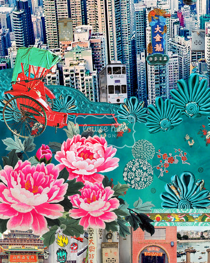 Detail view of We Love Hong Kong Artwork