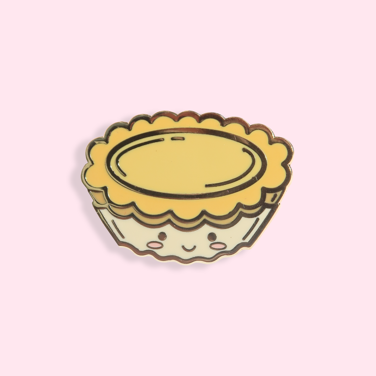 Egg Tart Enamel Pin - Thorn and Burrow