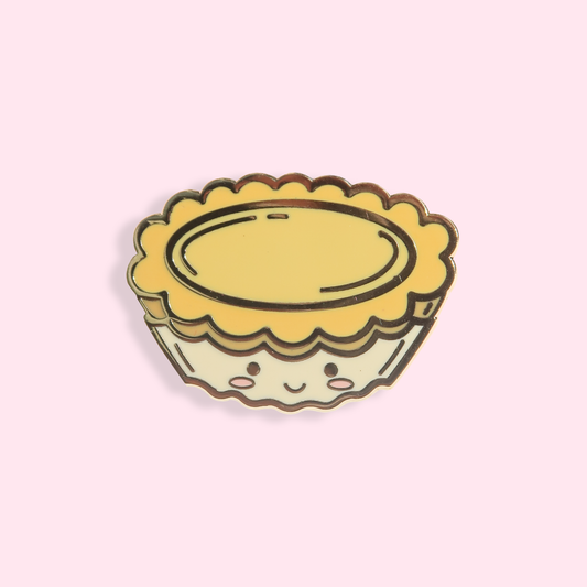 Egg Tart Enamel Pin - Thorn and Burrow