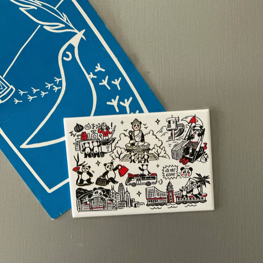Hong Kong Pandas Magnet