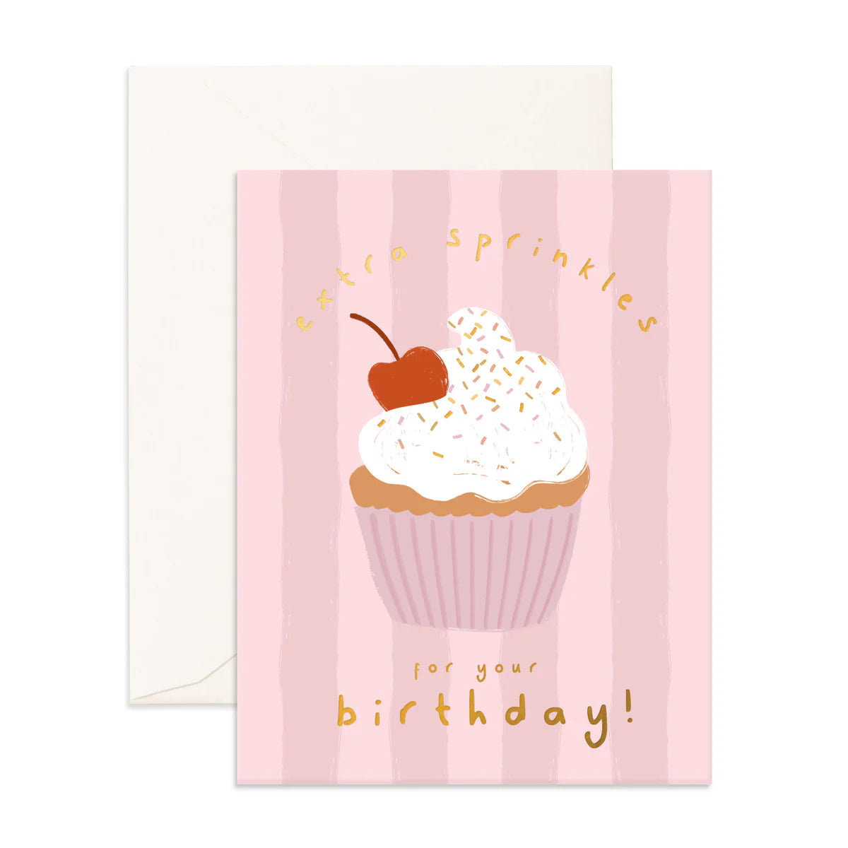 Product image of Extra Sprinkles Cupcake Greeting Card