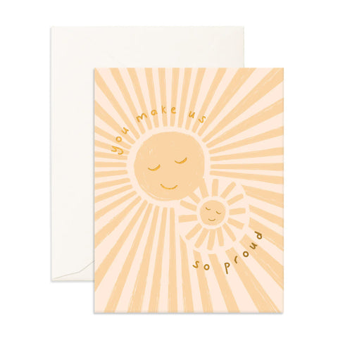 " So Proud Suns " Greeting Card
