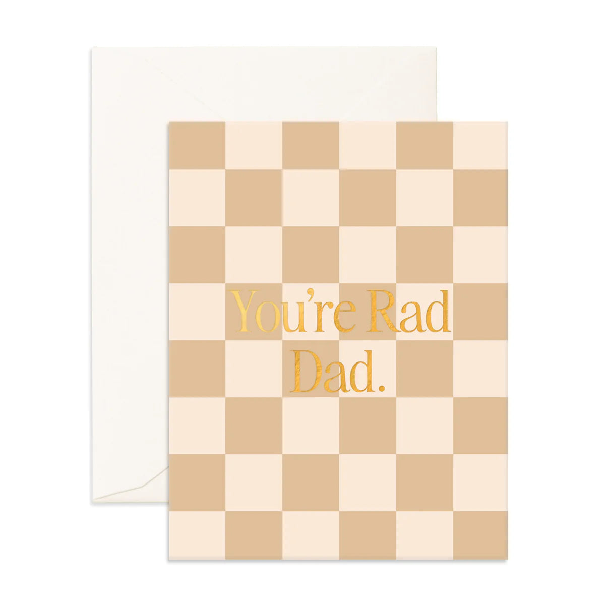 Product image of Rad Dad Caramel Check Greeting Card