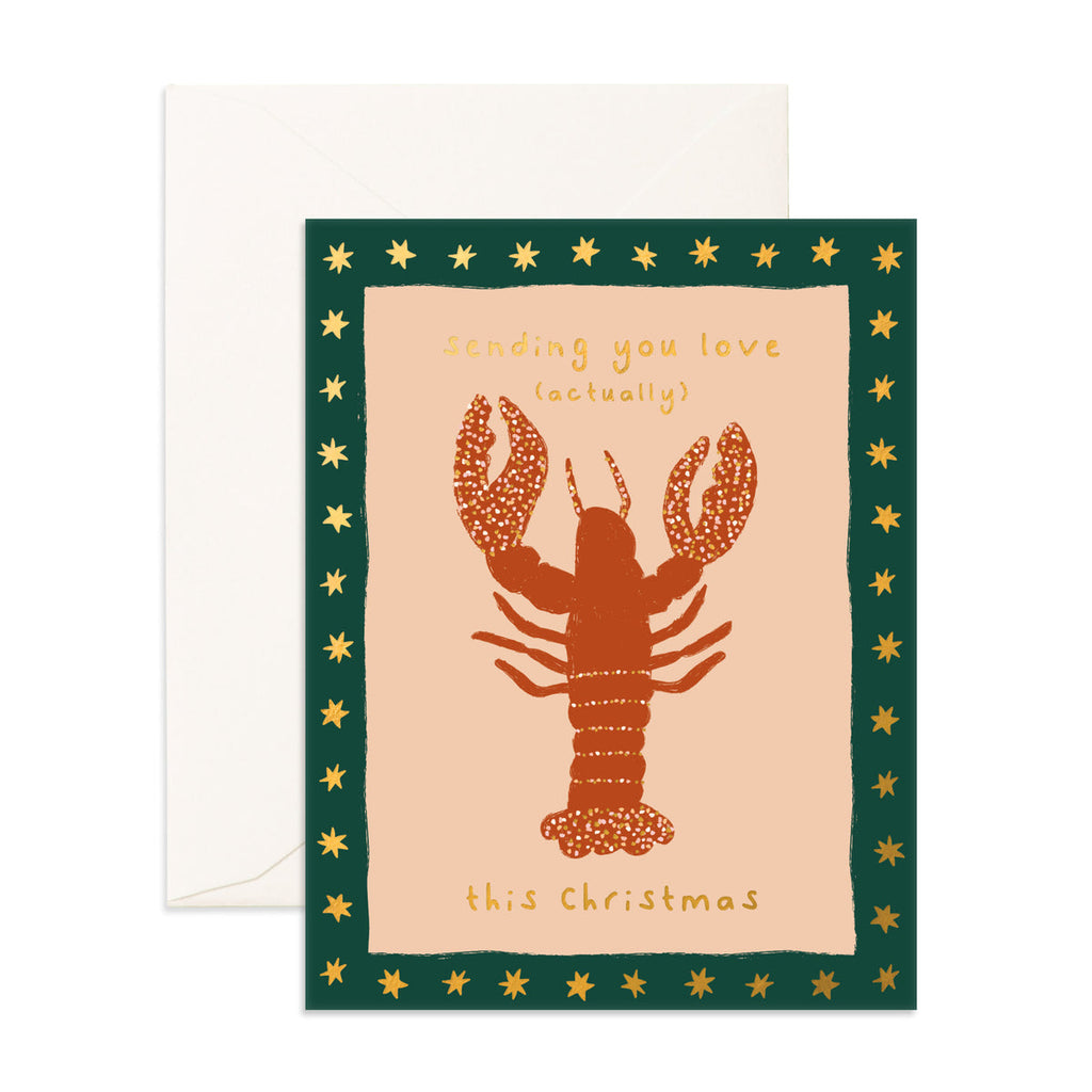 " Love Actually Lobster " Greeting Card