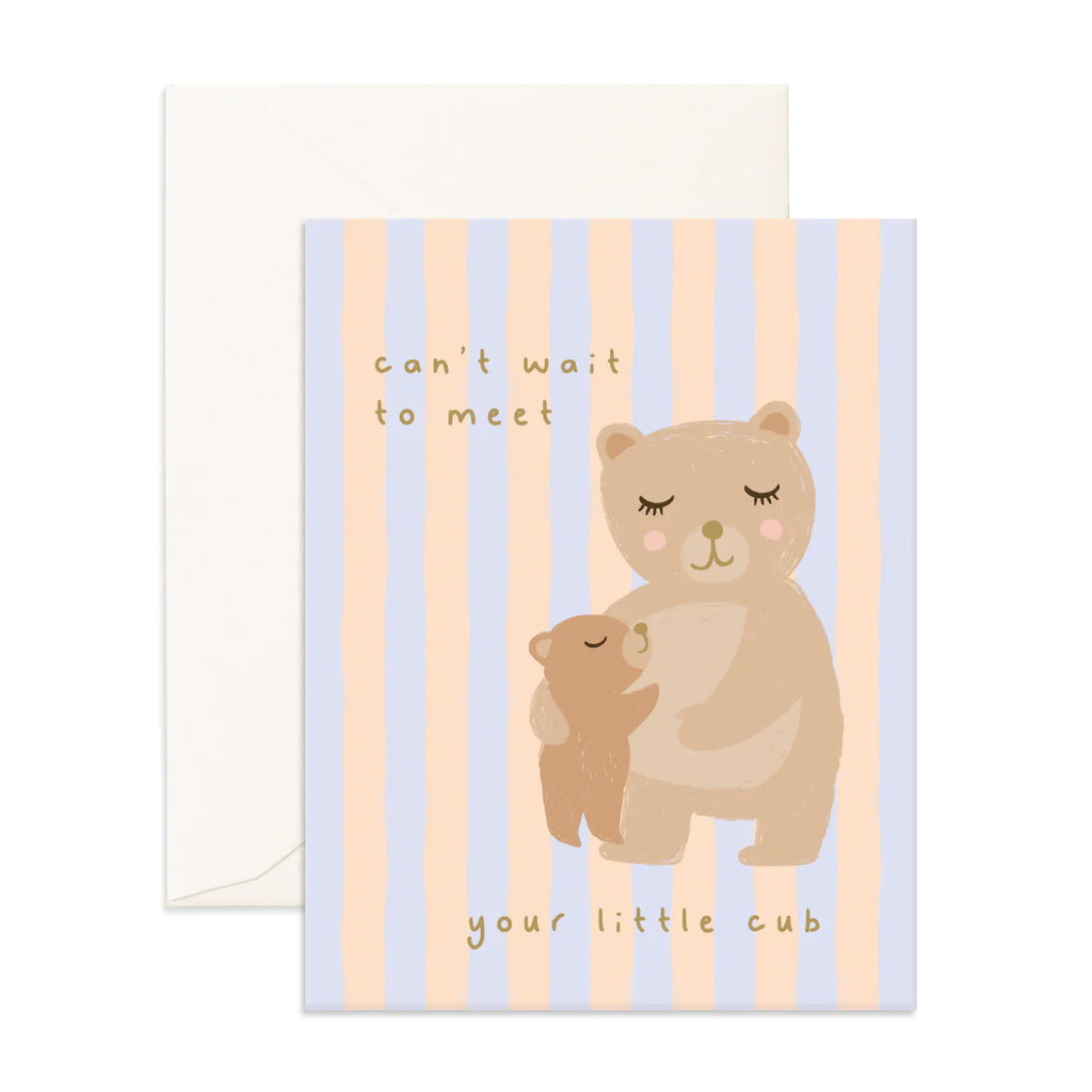 " Meet Little One Cub " Greeting Card