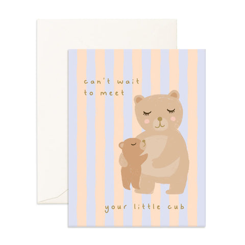" Meet Little One Cub " Greeting Card