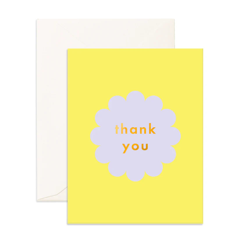 " Thank You Lilac Petal " Greeting Card