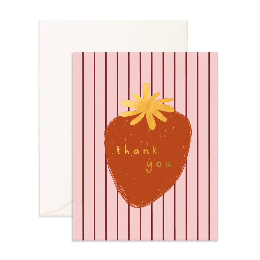 " Thank You Strawberry " Greeting Card