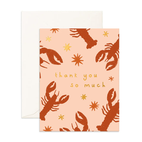 " Thank You Lobsters " Greeting Card