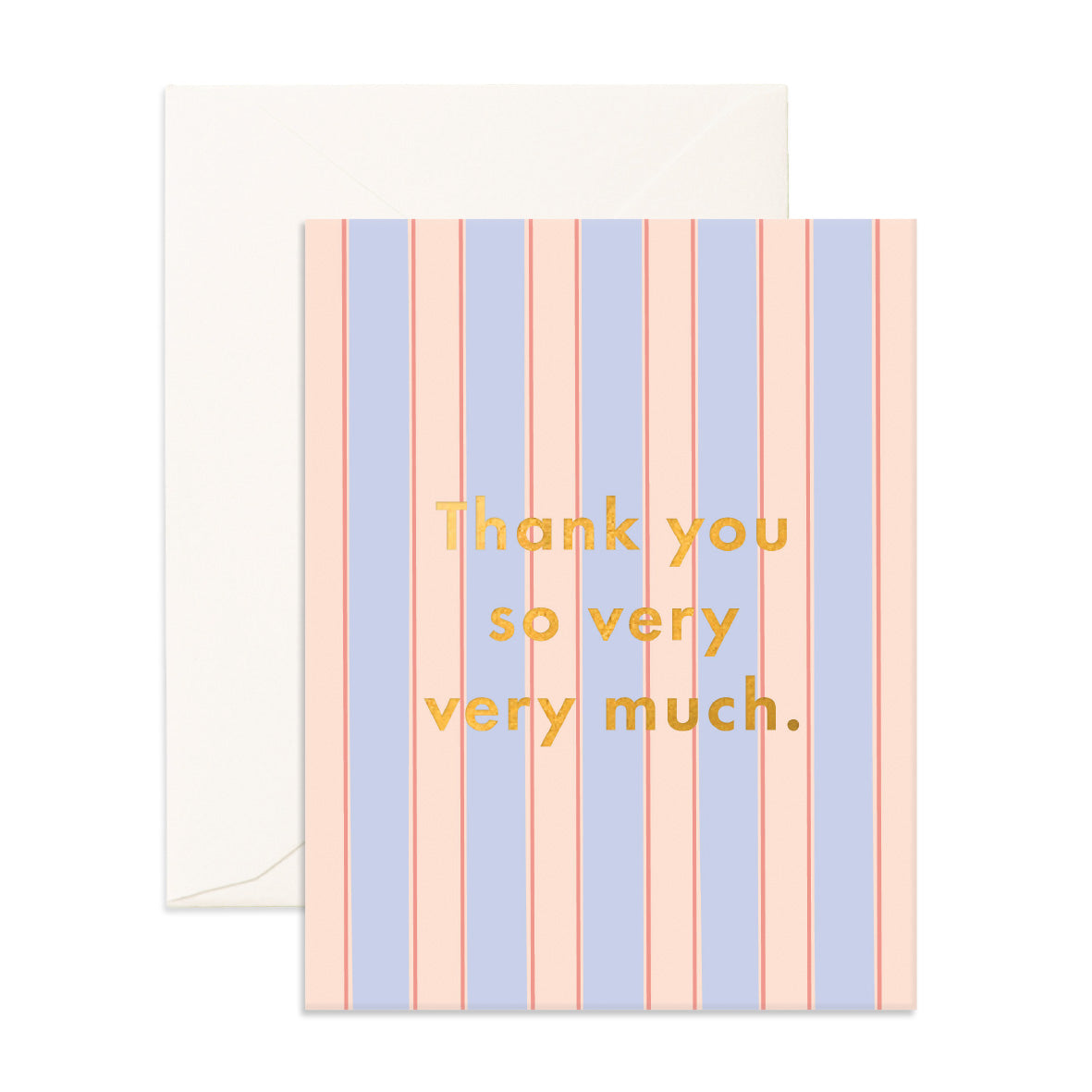 Product image of Thank You Powder Stripe Greeting Card