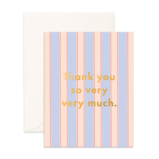 Product image of Thank You Powder Stripe Greeting Card
