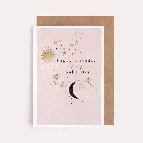 SOUL SISTER BIRTHDAY CARD