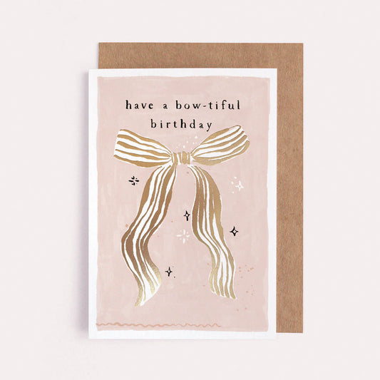 BOW-TIFUL BOW BIRTHDAY CARD