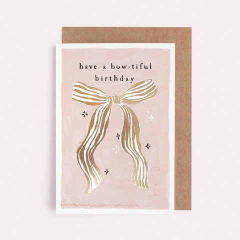 BOW-TIFUL BOW BIRTHDAY CARD