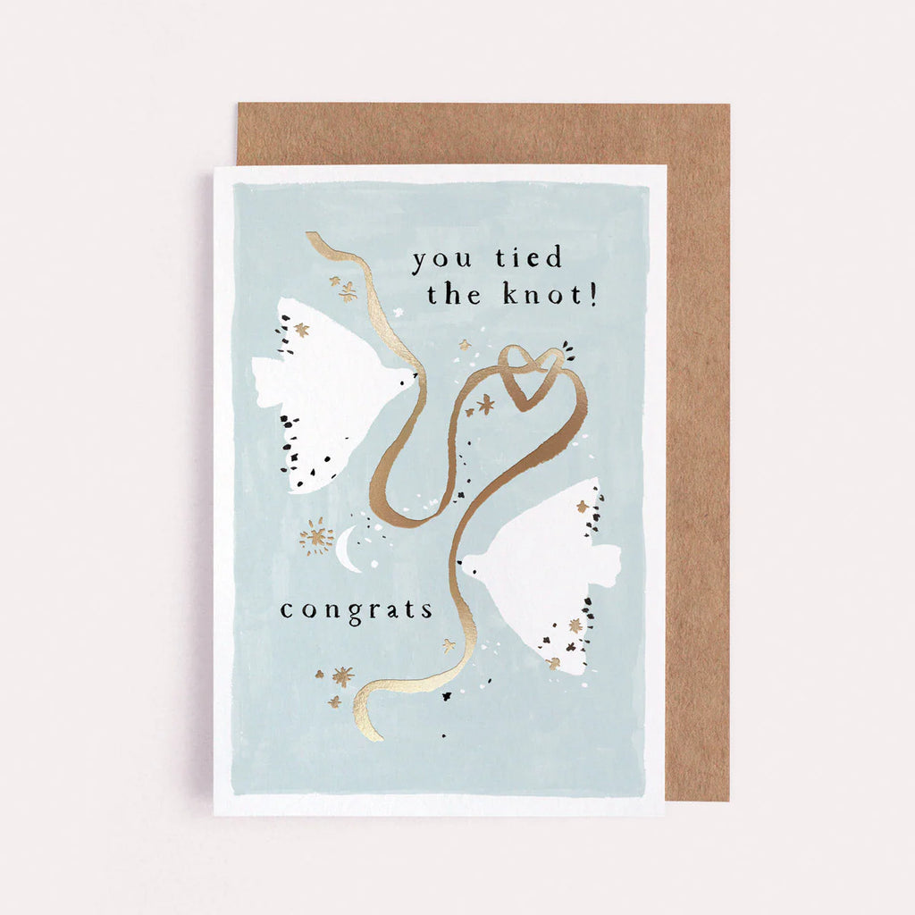 TIED THE KNOT WEDDING CARD