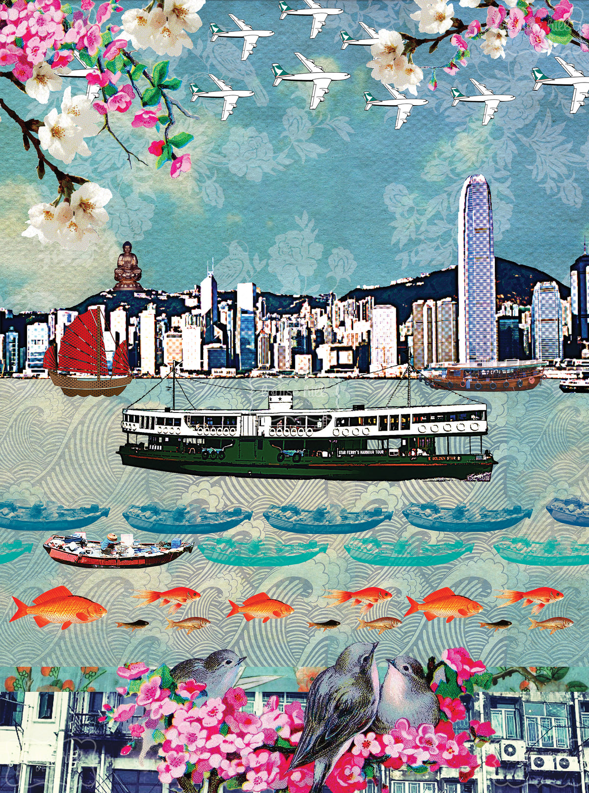 Design image of Hong Kong Ferry Artwork