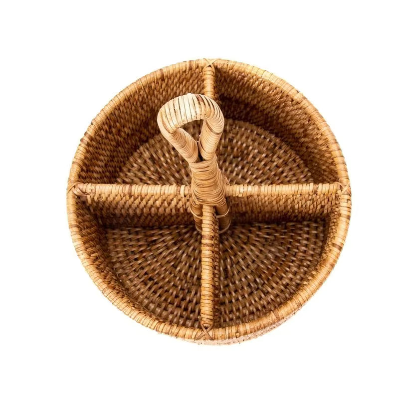Woven Rattan Cutlery Basket Collection - Thorn and Burrow