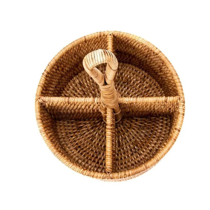 Woven Rattan Cutlery Basket Collection - Thorn and Burrow