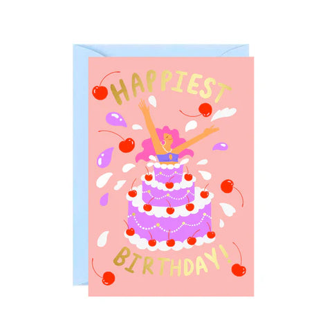 " Cake Girl " Greeting Card