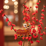 EMBROIDERED ORNAMENT : Lion - Thorn and Burrow