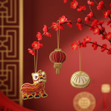 EMBROIDERED ORNAMENT : Lion - Thorn and Burrow