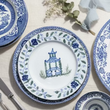 Secret Garden Pagoda Fine Bone China Plate - Thorn and Burrow