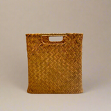 Woven Rettan Basket with Handles
