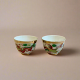 Vintage Gold Dragon & Phoenix Tea Set
