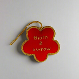 EMBROIDERED ORNAMENT : Bauhinia Flower