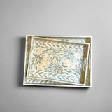 Mosaic White Serving Tray