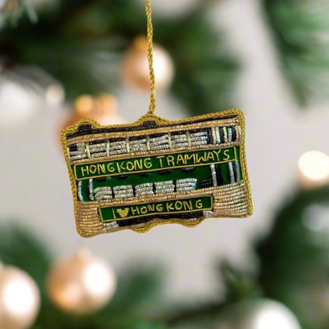 EMBROIDERED ORNAMENT : Tram