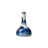Chinoiserie Blue & White Mini Ceramic Vase
