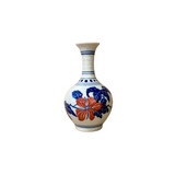 Chinoiserie Blue & White Mini Ceramic Vase