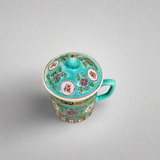 Chinese Mug with Lid and Candle
