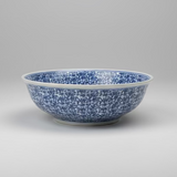 Blue & White Ceramic Centerpiece Bowl