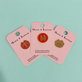 " Double Happiness " T&B Enamel Pins