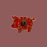 " Red Chinese Zodiac " T&B Enamel Pins