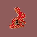 " Red Chinese Zodiac " T&B Enamel Pins