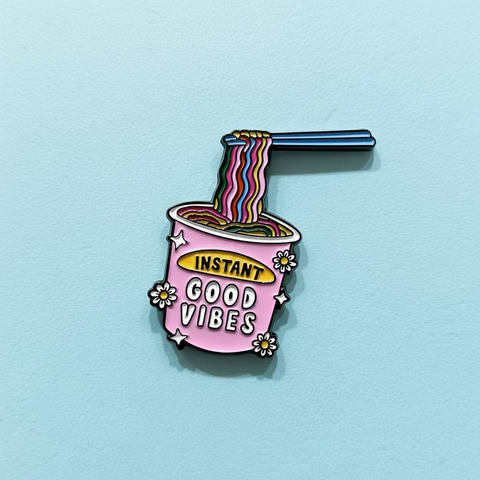" Instant Good Vibes " T&B Enamel Pins