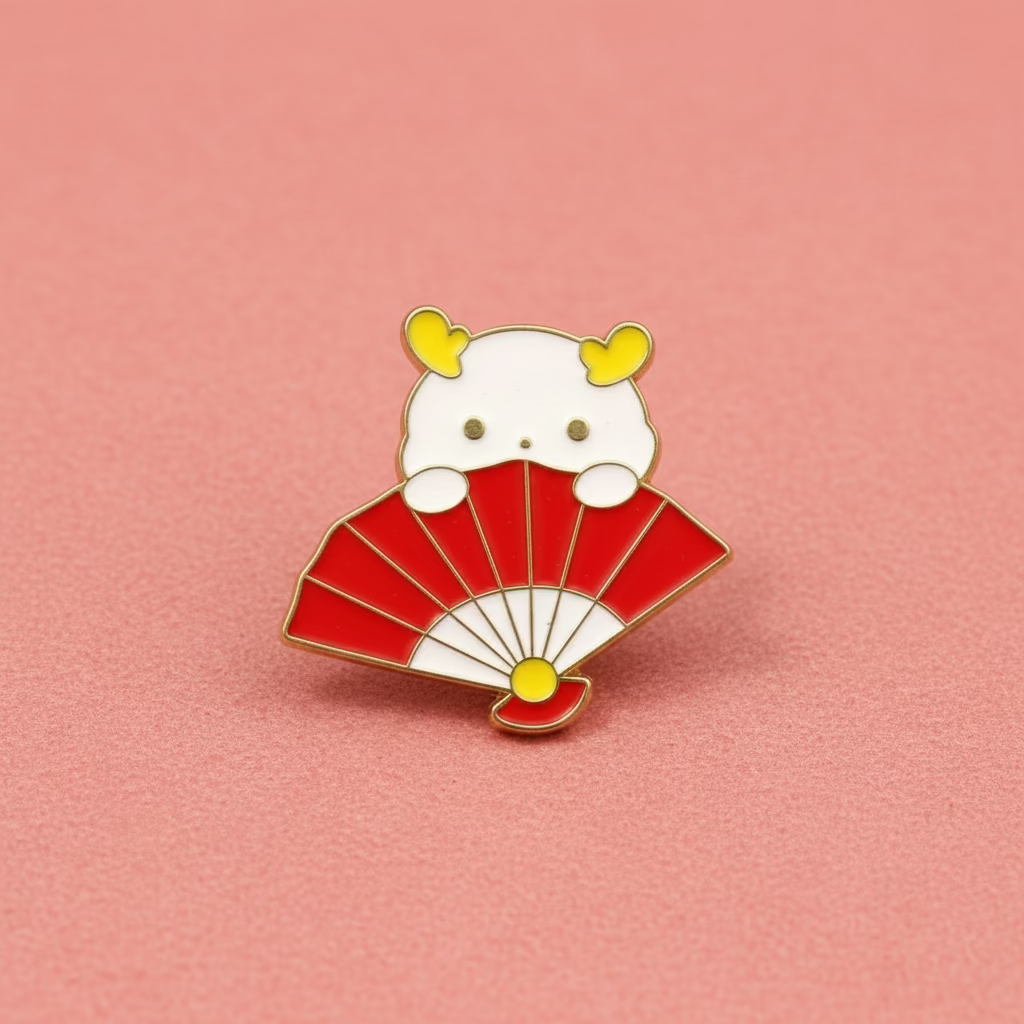 " Cute Fan " T&B Enamel Pins