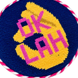 OK Lah Needlepoint Ornament