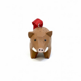 Boar Wooden Ornament