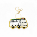 EMBROIDERED Bag Charm : Minibus