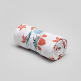 Hong Kong Swaddle Blanket - Junk & Bauhinia