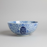 Blue & White Ceramic Centerpiece Bowl