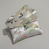 Handmade Brocade Pouch with Bead Closure - Thorn and Burrow